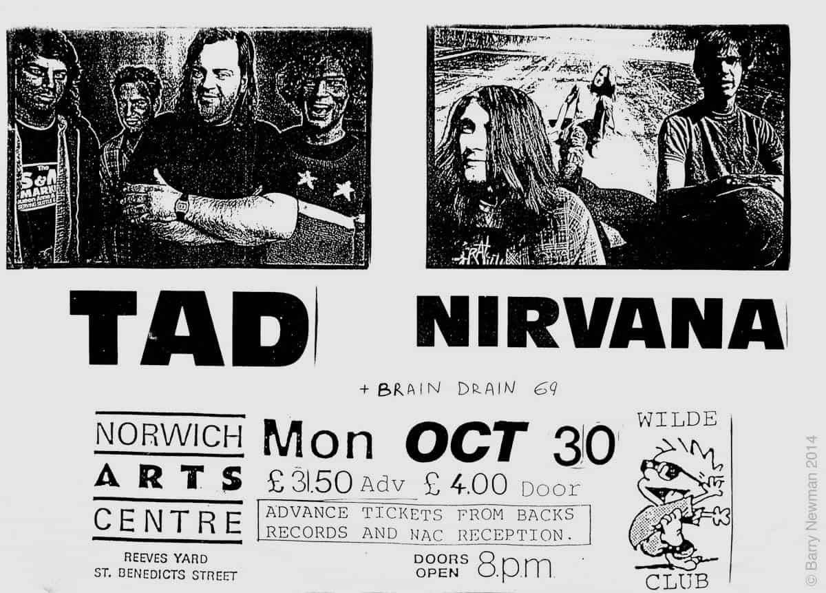 Nirvana October 1989 norwich
