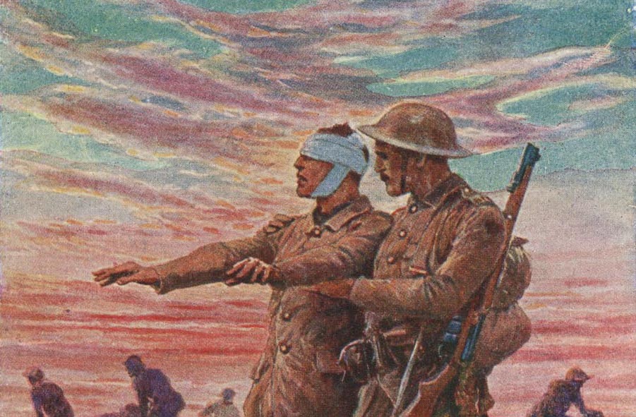 Great War postcards: Blinded
