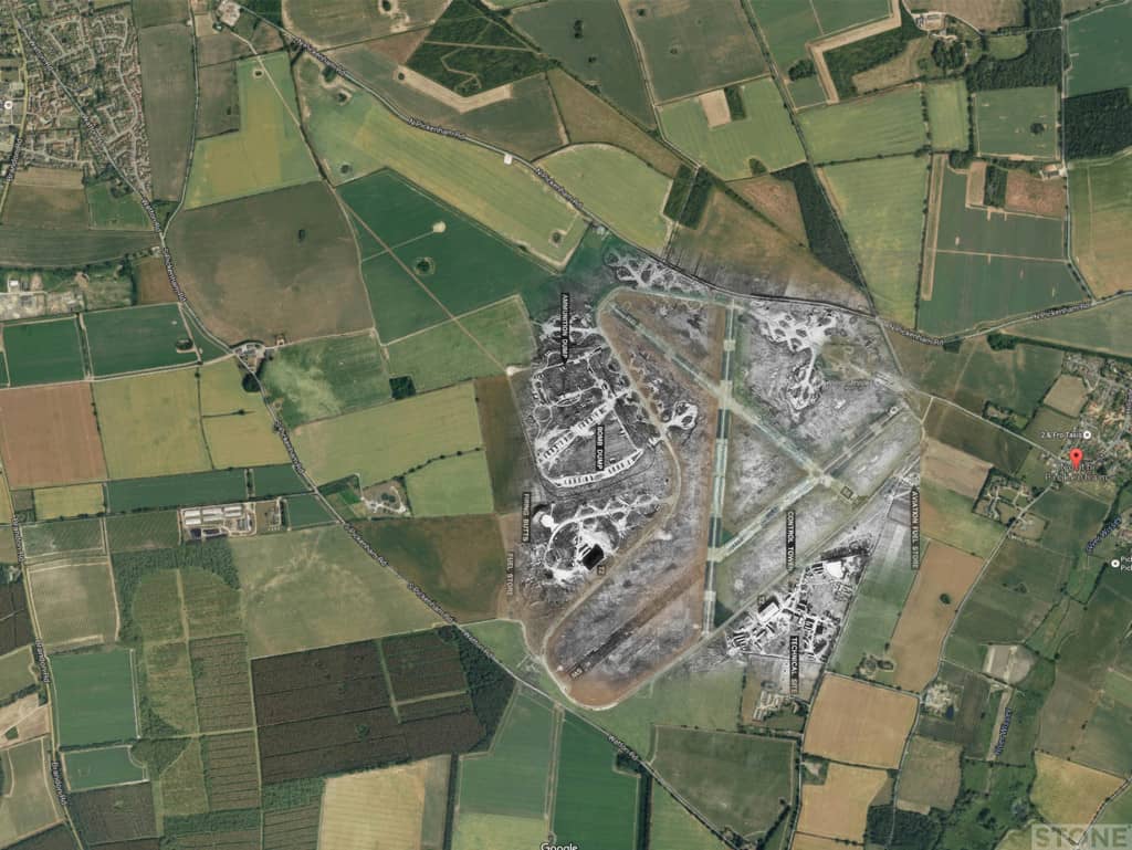RAF North Pickenham Map Overlay Ghost © Nick Stone