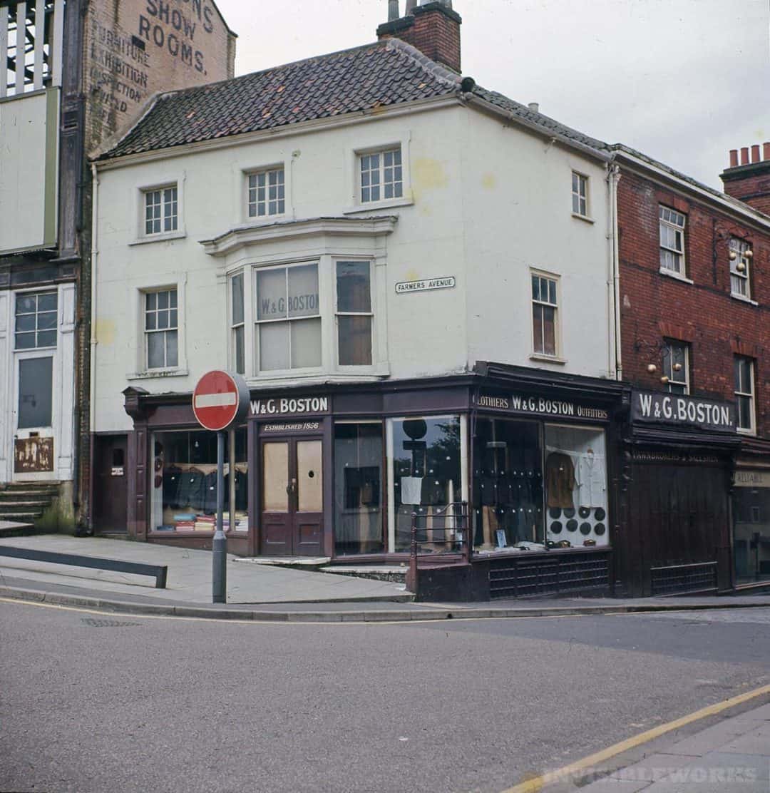Through glass 1960s Norwich part 4, streets Invisible Works