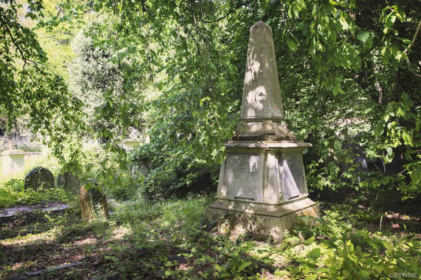 Rosary Cemetery, Norwich, Obelisk